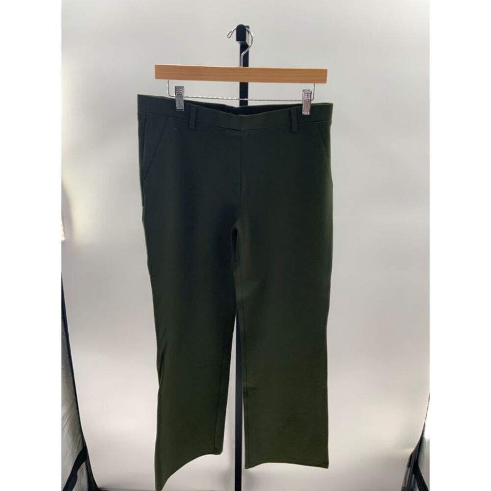Quince Women Ultra-Stretch Ponte Bootcut Pants - 30" Pants Green L